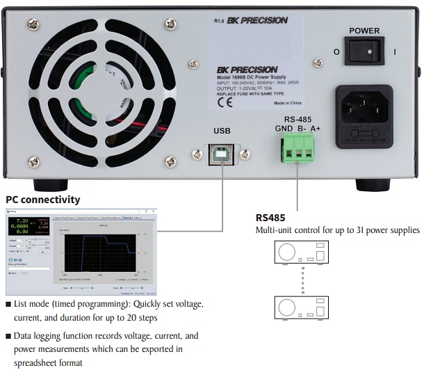 B&K Precision 1696B Programmable DC Power Supplies B&K Precision 1696B Programmable DC Power Supplies