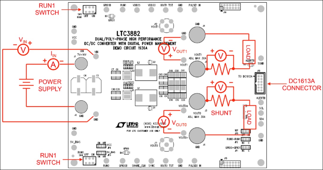 Mechanical Drawing - Analog Devices Inc. LTC3882 Demo Board DC1936A Mechanical Drawing - Analog Devices Inc. LTC3882 Demo Board DC1936A