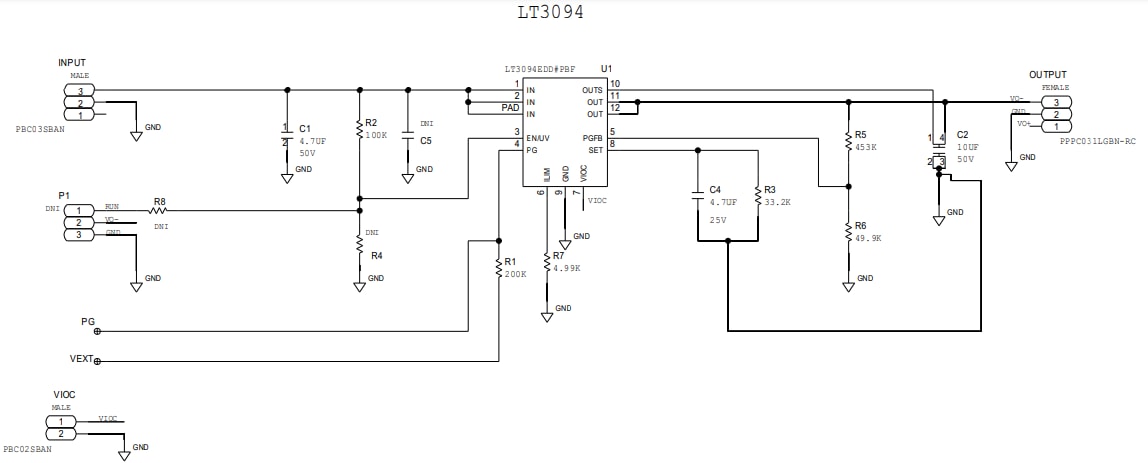 Schematic - Analog Devices Inc. SCP-LT3094-EVALZ Evaluation Board Schematic - Analog Devices Inc. SCP-LT3094-EVALZ Evaluation Board